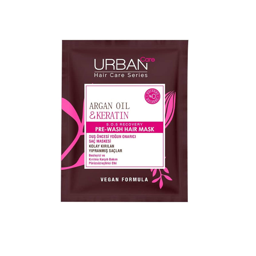 URBAN CARE Argan Oil & Keratin S.O.S Recovery Pre-Wash Hair Mask
