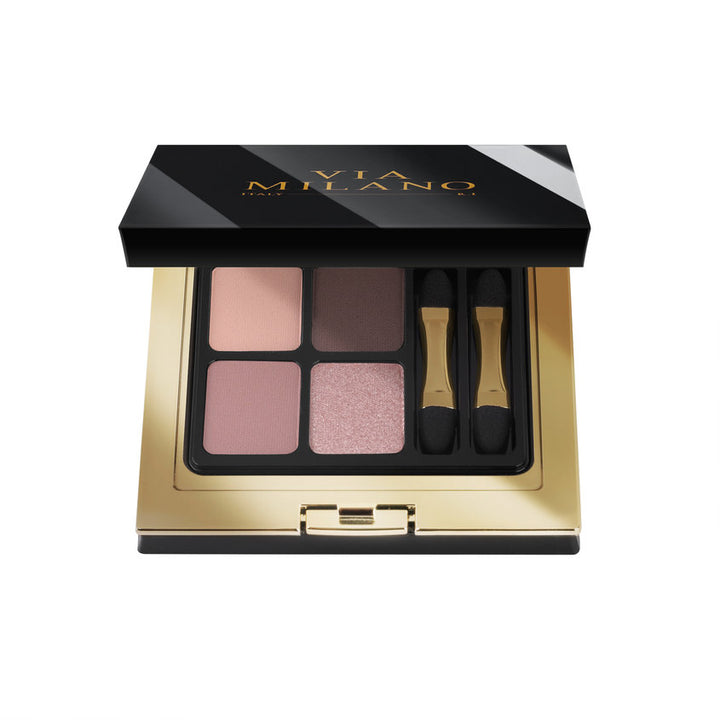 لوحات الألوان VIA MILANO EYESHADOW PALETTE 4 COLOURS vit.E B02 EARLY SUNRISE 4g