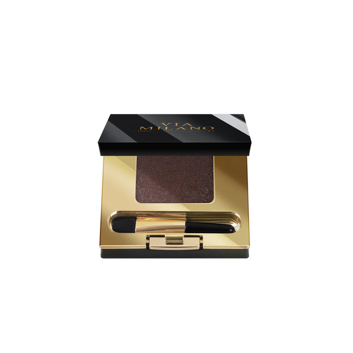 VIA MILANO EYESHADOW MONO INTENSE COLOUR SHIMMER vit.E A04S DARK BROWN 2g