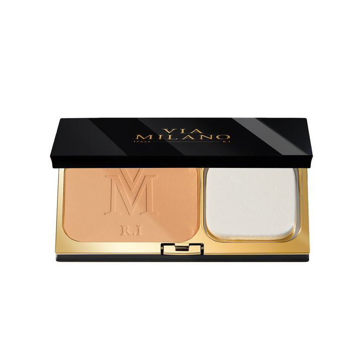 VIA MILANO COMPACT POWDER WET & DRY WATER-RESISTANT vit.E D03 LIGHT BEIGE 11g