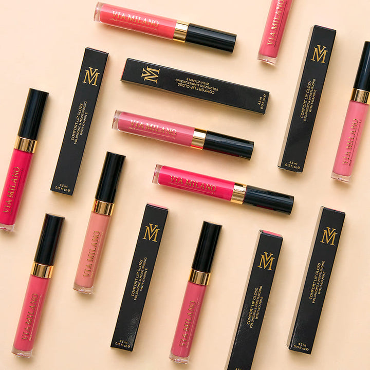 VIA MILANO COMFORT LIP GLOSS VOLUMIZING & MOISTURIZING vit.E 306 NUDE, 4,5 ml