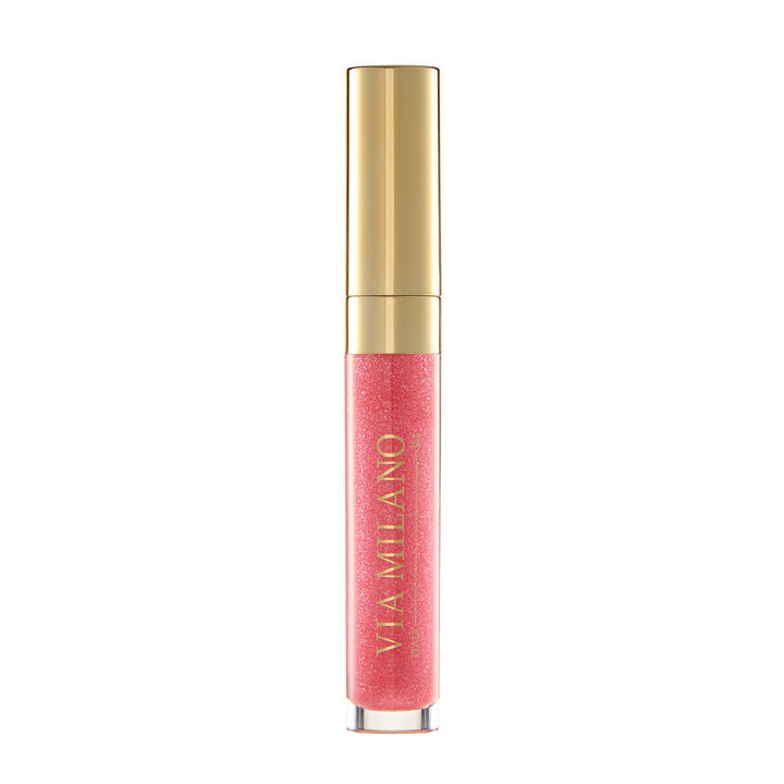 VIA MILANO SHIMMER LIP GLOSS EXTRA SHINE & 3D EFFECT vit.E 409 CANDY PINK 4,5 ml