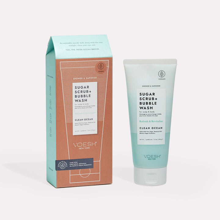 Voesh Sugar Scrub & Bubble Wash-Clean Ocean 210g
