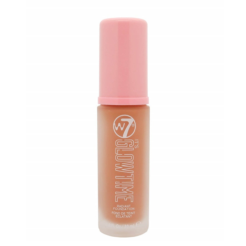 W7 COSMETICS دبليو 7: إتس جلو تايم راديانت فاونديشن، أمبر جلو، 30 مل