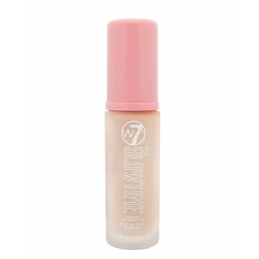 W7 COSMETICS دبليو 7: إتس جلو تايم راديانت فاونديشن، بورسلين جلو، 30 مل