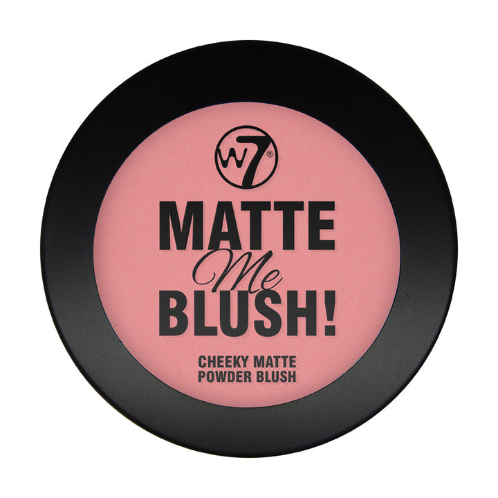 احمرار الوجه أحمر خدود W7 Matte Me Blush للوجه غير اللامع