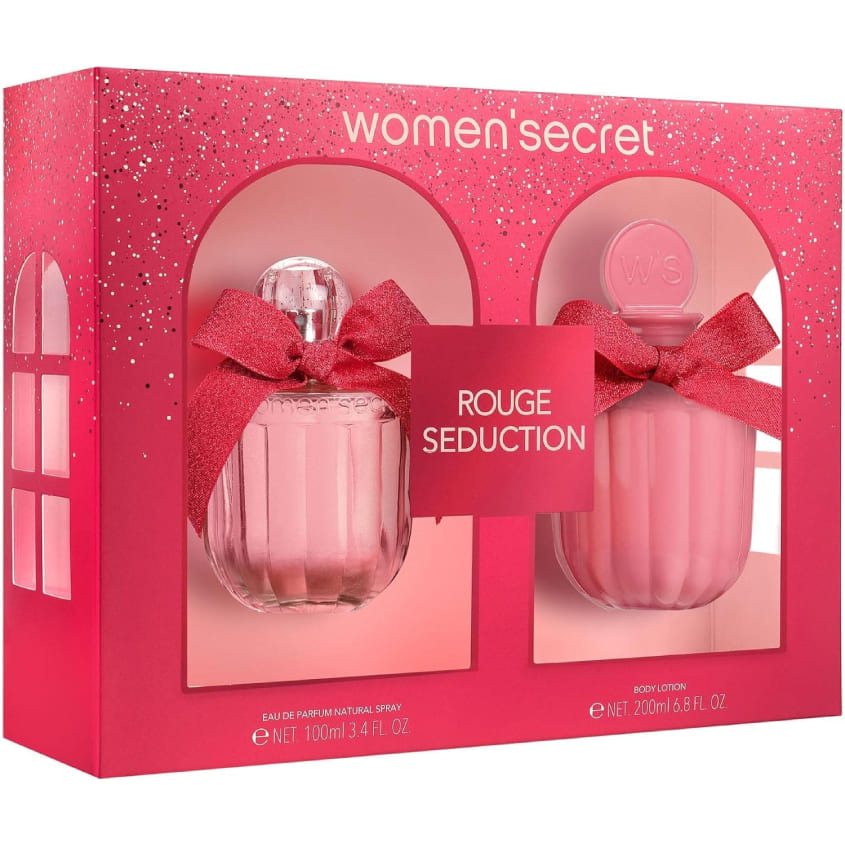 WOMEN'SECRET SET (ROUGE EDP 100ML + BODY LOTION 200ML)
