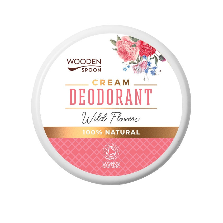 WOODEN SPOON وودن سبون: ديودورانت كريمي وايلد فلاورز، 60 مل