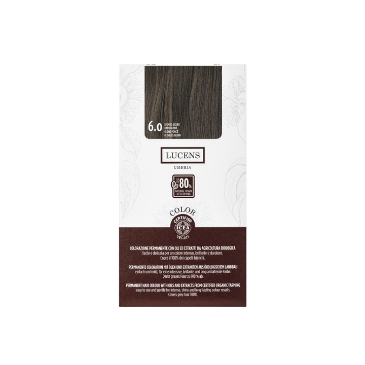 LUCENS PERMANENT HAIR COLOR 6.0 BIONDO SCURO 145ML