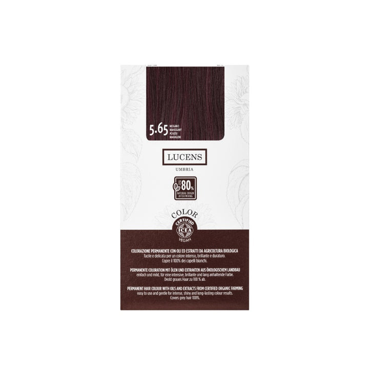 Hair dyes LUCENS PERMANENT HAIR COLOR 5.65 MOGANO 145ML