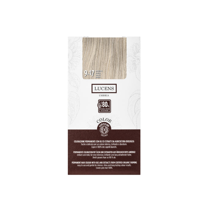 LUCENS PERMANENT HAIR COLOR 9.17 MANDORLA 145ML