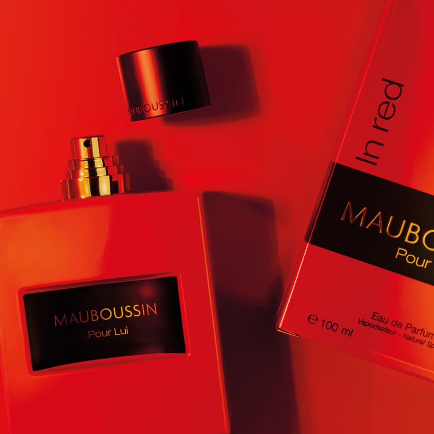 Pour Lui in Red