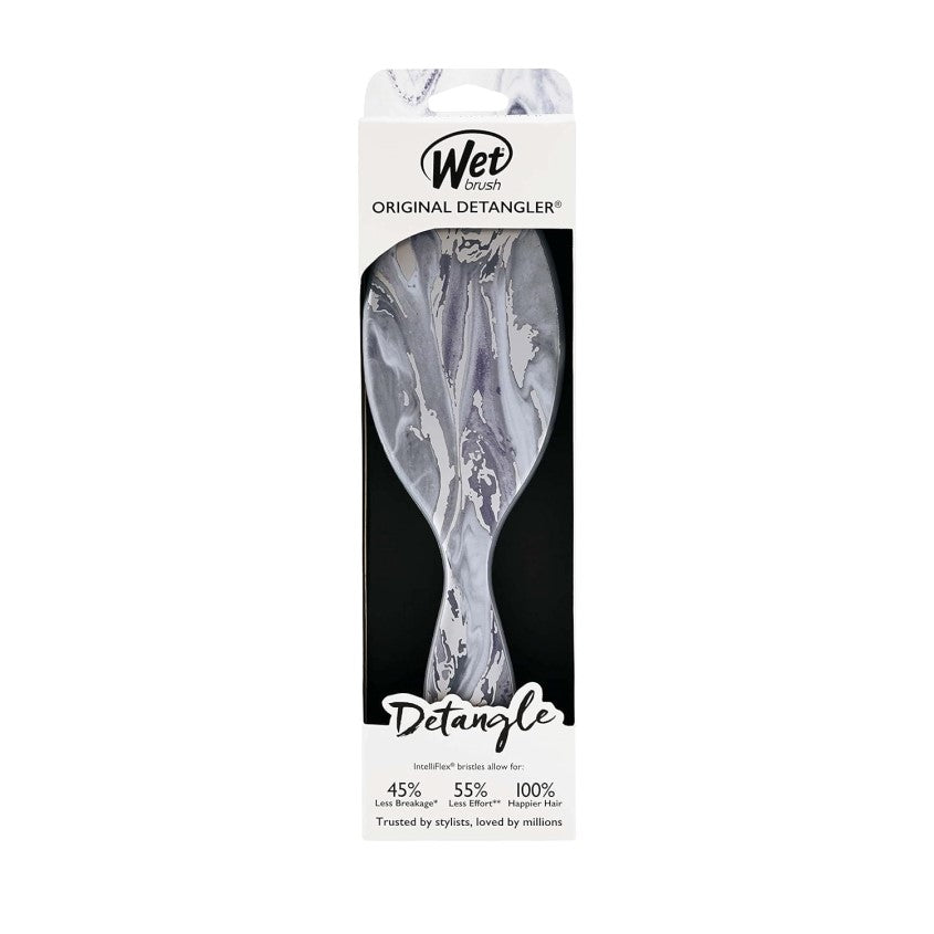 WETBRUSH فك تشابك الشعر الأصلي باللون الفضي الرخامي المعدني – صورة 6