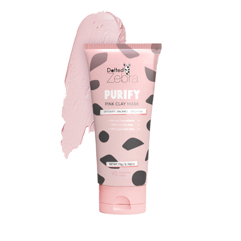DOTTED ZEBRA PINK CLAY MASK 75G