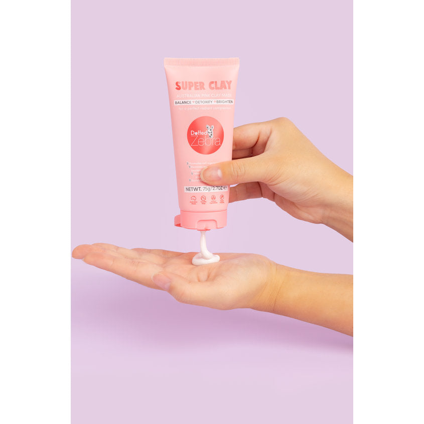 DOTTED ZEBRA SUPER CLAY AUSTRALIAN PINK CLAY MASK 75G – free delivery
